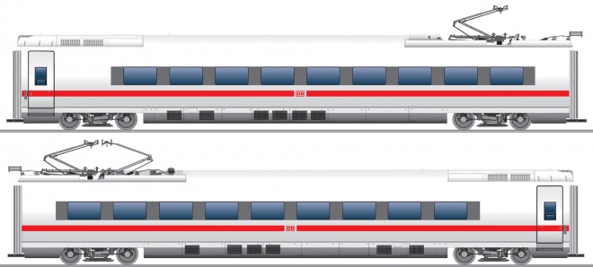 2 Additional cars for ICE train BR 407 (Set 2) Digital with Sound<br /><a href='images/pictures/Fleischmann/448281.jpg' target='_blank'>Full size image</a>